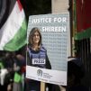 Londra’da Gazeteci Şirin Ebu Akile’nin Öldürülmesi Protesto Edildi