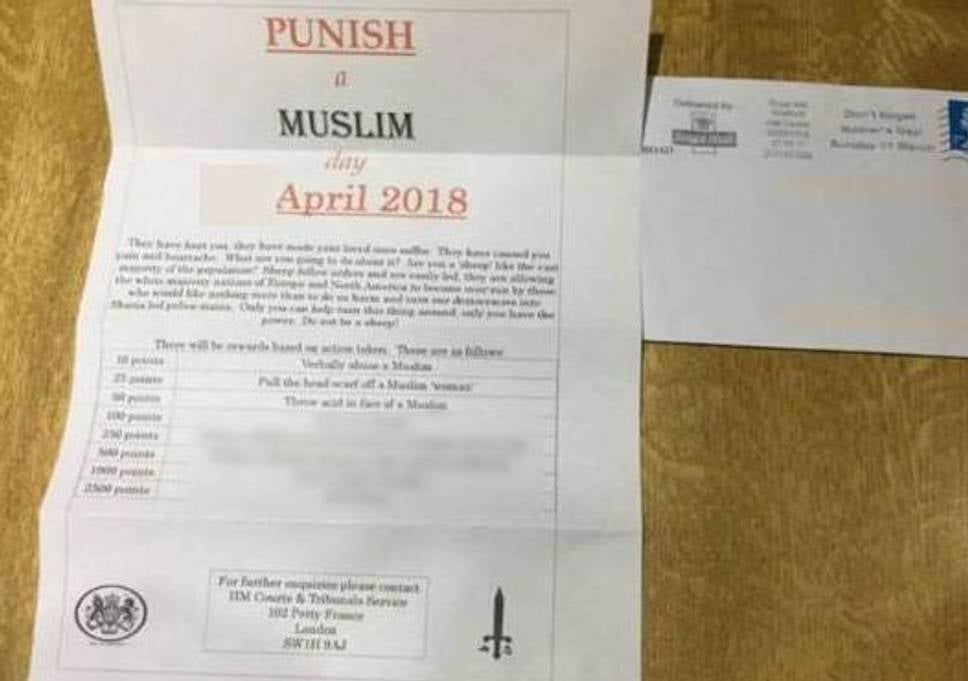 İngiltere bir Müslümanı cezalandır mektubu