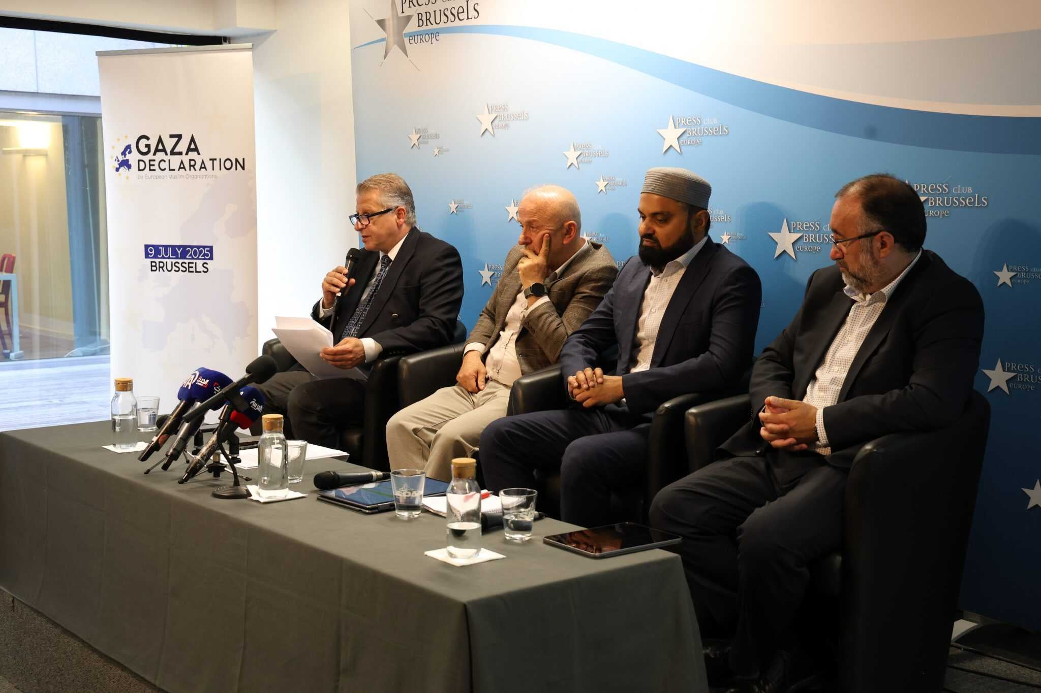 Avrupa’daki Müslüman Kuruluşlardan Gazze İçin Brüksel’de Ortak Çağrı