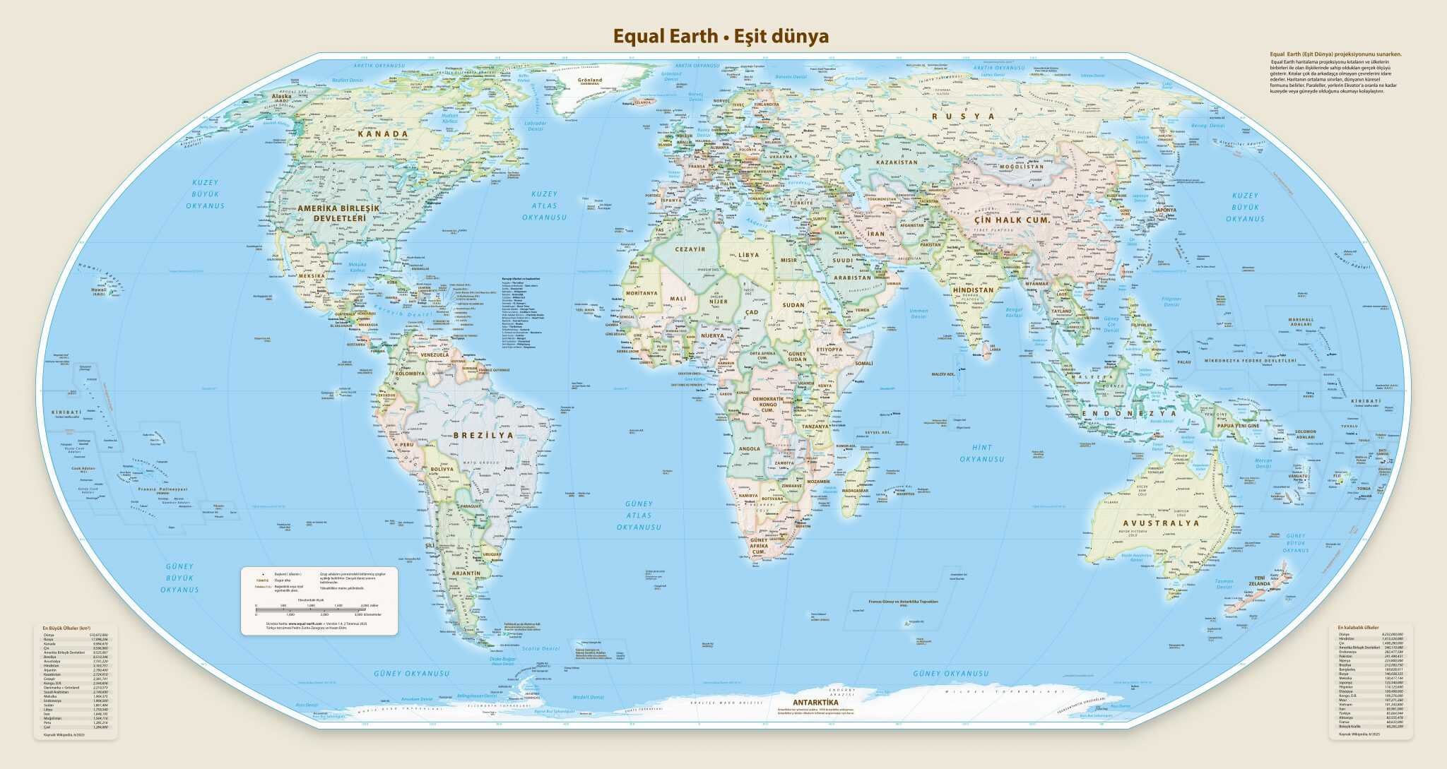 Merkatör projeksiyonunda Grönland’la eşit görünen Afrika aslında 14 kat daha büyük. Afrika ülkeleri, harita standartlarının yalnızca estetik değil; kimlik, özgüven ve siyaset açısından da belirleyici olduğunu vurguluyor.