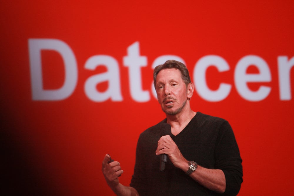 San Francisco, Kaliforniya, ABD | Oracle CEO’su Larry Ellison, Moscone Center’da düzenlenen Oracle OpenWorld konferansında konuşma yapıyor.