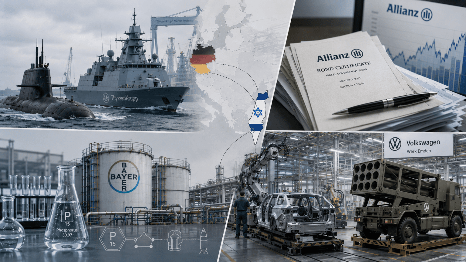 savaş soykırım ekonomi bayer allianz volkswagen vw almanya alman şirketleri ThyssenKrupp
