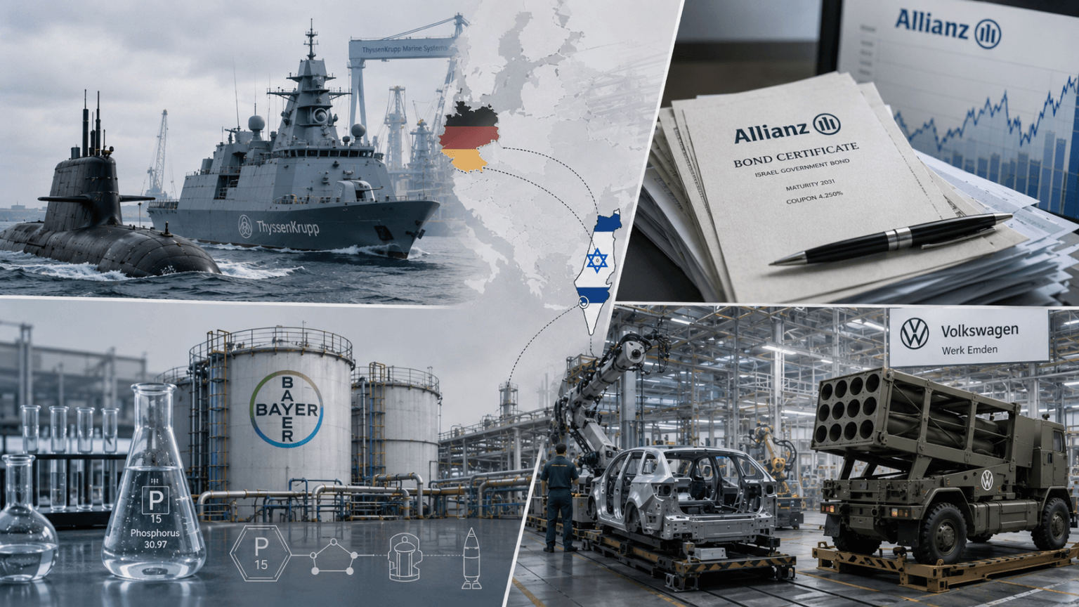 savaş soykırım ekonomi bayer allianz volkswagen vw almanya alman şirketleri ThyssenKrupp