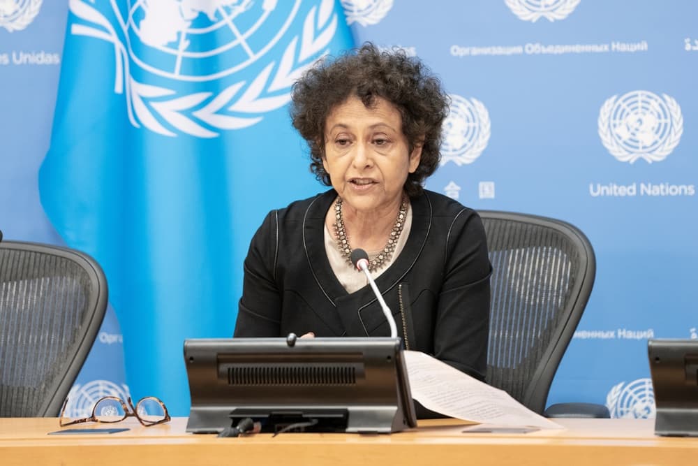 bm irene khan insan hakları raportörü almanya ifade özgürlüğü filistin iklim aktivizm israil antisemitizm nehirden denize bds boykot aşırılıkçı
