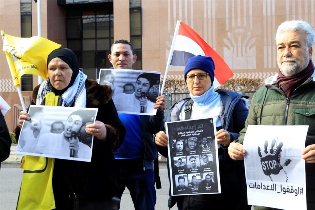 Mısır’da 9 Gencin İdam Edilmesi Berlin’de Protesto Edildi