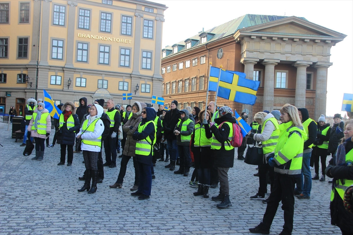İsveç aşırı sağ karşıtı gösteri