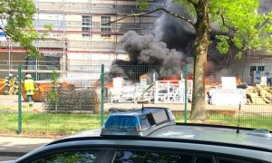 Essen’deki Cami İnşaatında Yangın Paniği