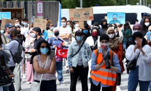 Başkent Brüksel’de “Uygurlara Özgürlük” Protestosu