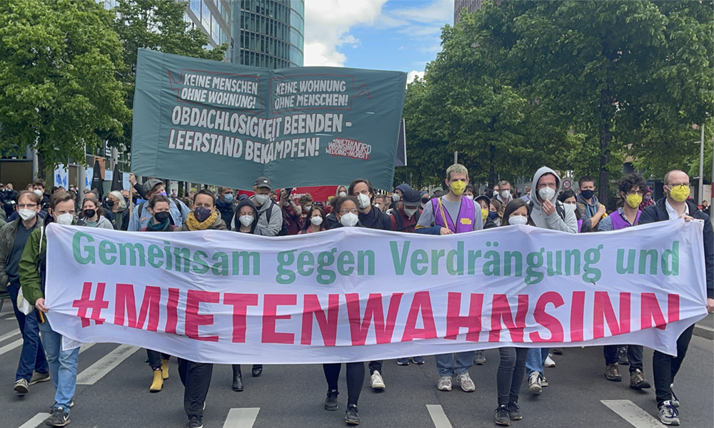 Berlin'de Yüksek Kiralar Protesto Edildi