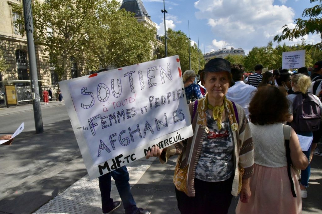 Fransa’da Afganistan Halkına Destek Gösterisi
