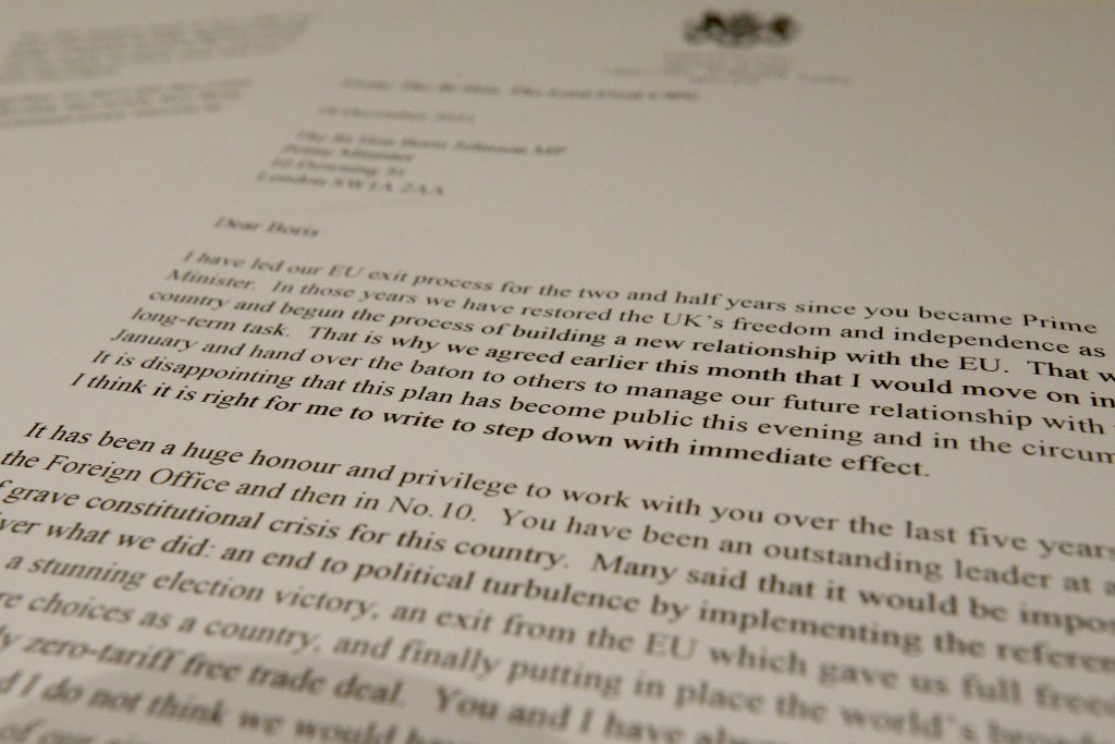 Brexit Bakanı David Frost İstifa Etti