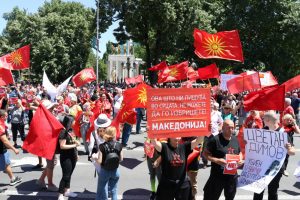 Kuzey Makedonya’da AB Karşıtı Gösteriler Devam Ediyor