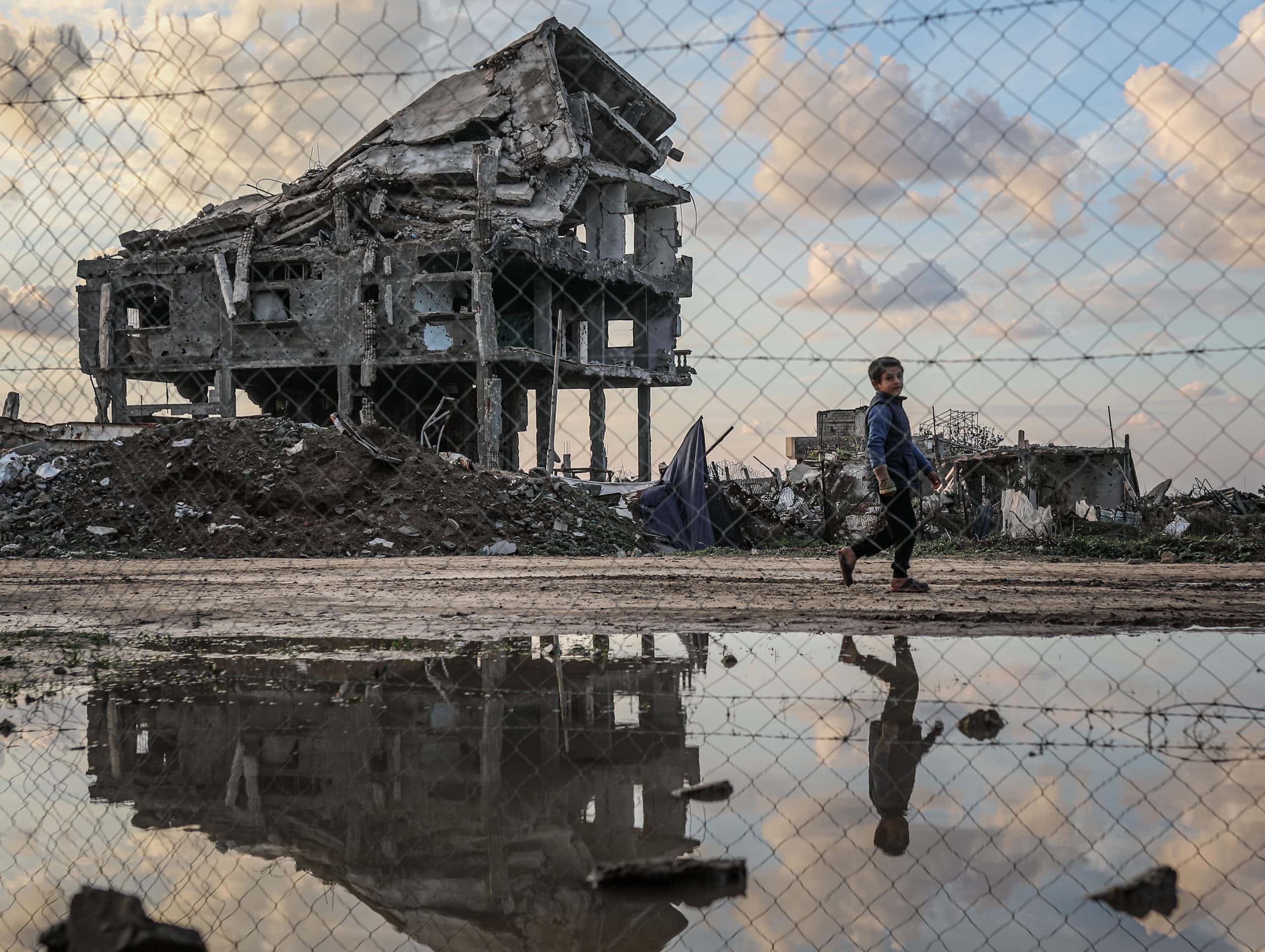 gazze şeridi kış yağmur yağış kar soğuk hava