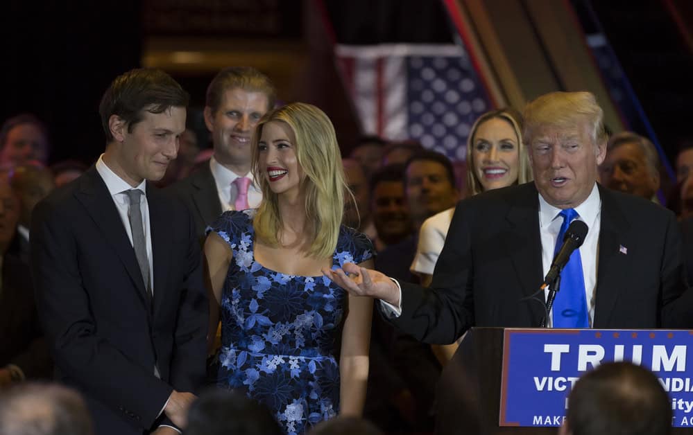 Jared Kushner Ivanka Trump Donald Trump